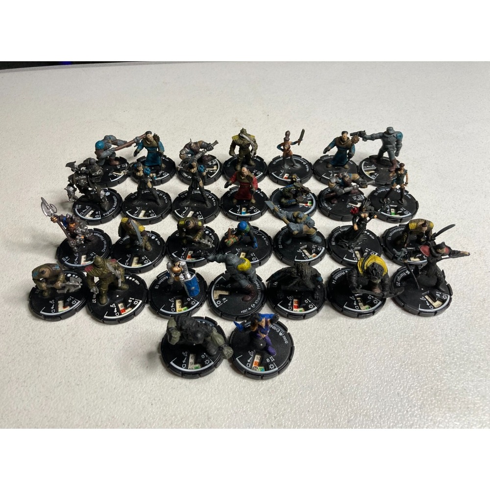 Mage Knights Miniature Lot of 30 MKR Wizkids RPG Erithia Starsdawn Throttle Worm